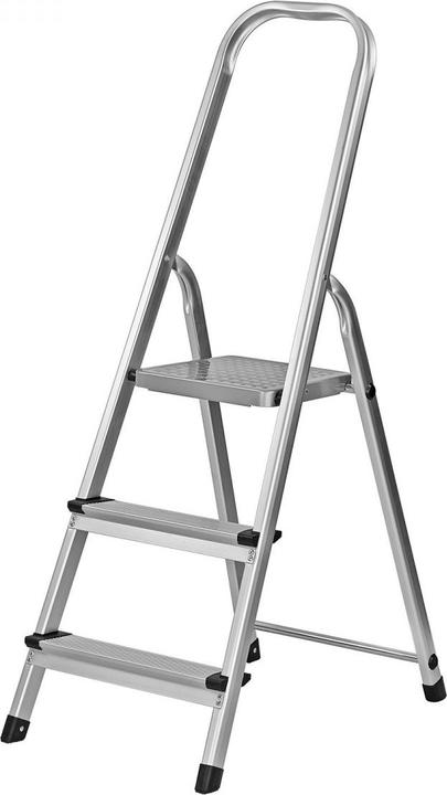 Produktbild Dema Alu - Haushaltsleiter Leiter Klapptritt Stehleiter Trittleiter 3 Stufen 150 kg (Trittleiter)