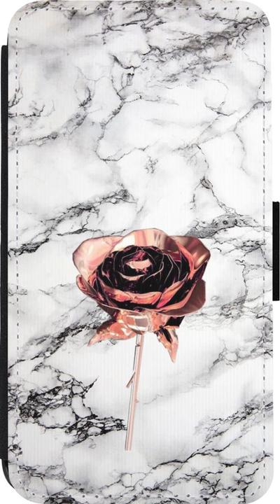 Produktbild PhoneLook Hülle Wallet schwarz Marble Rose Gold (Apple iPhone 13 mini)
