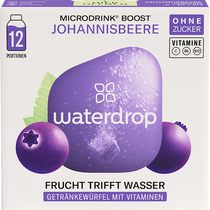 Produktbild Waterdrop Boost (Holunderbeere, Schwarze Johannisbeere, 6 x)