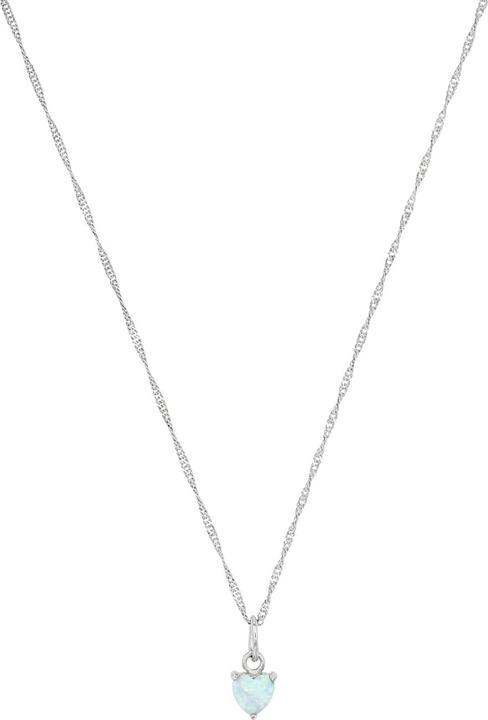 Amor Halsschmuck für Damen, 925 Sterling Silber, Schmuckstein synth. (Silber 925)