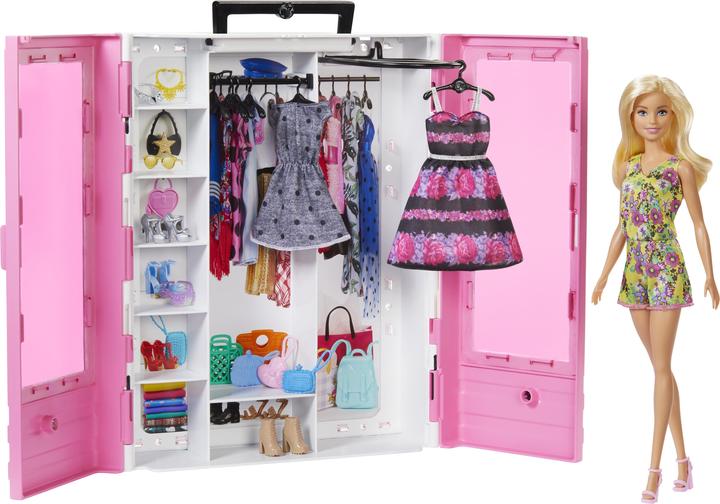 Produktbild Barbie Kleiderschrank mit Puppe