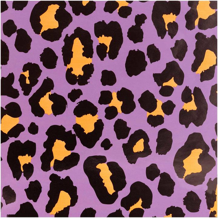Produktbild Rico Design Geschenkpapier Leo 70 x 3 m, Violett/Orange (Geschenkpapier, 1 x)