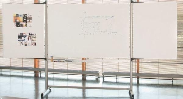 Actual product image Magnetoplan ferroscript folding board mobile, 180x120cm (120 x 180 cm)
