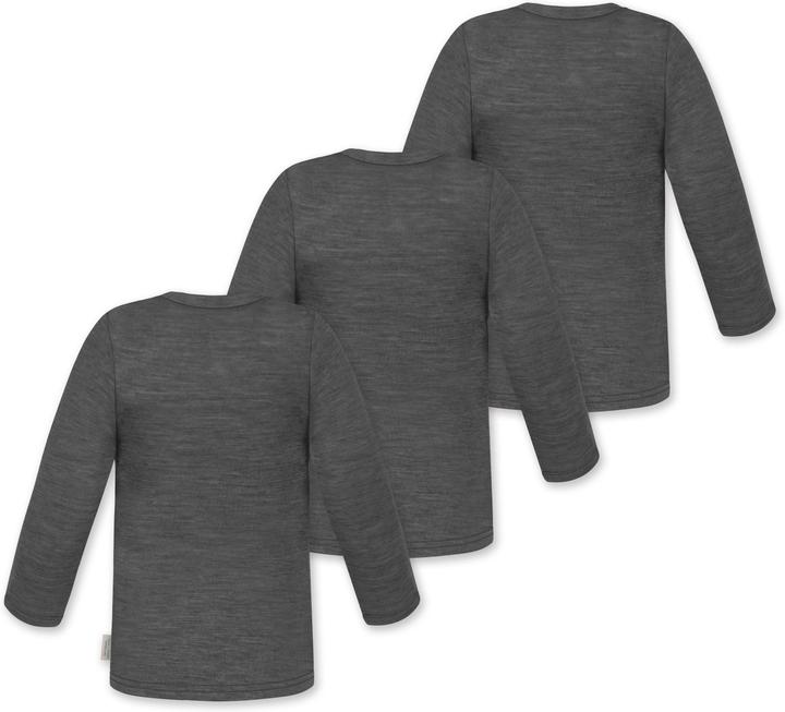 Actual product image Normani 3-pack baby merino longsleeve "Taupo" - 9467 (74)