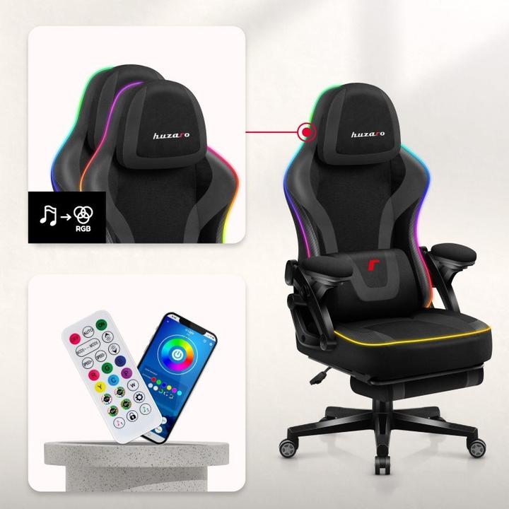 Actual product image Huzaro Fotel gamingowy Force 4.6 RGB Black Mesh