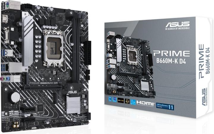 ASUS Mainboard||Intel B660|LGA1700|MicroATX|Speicher DDR4 (LGA 1700, Intel B660, mATX)