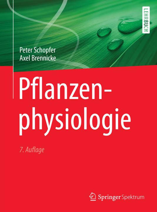 Actual product image Pflanzenphysiologie (German, Peter Schopfer, Axel Brennicke, 2016)