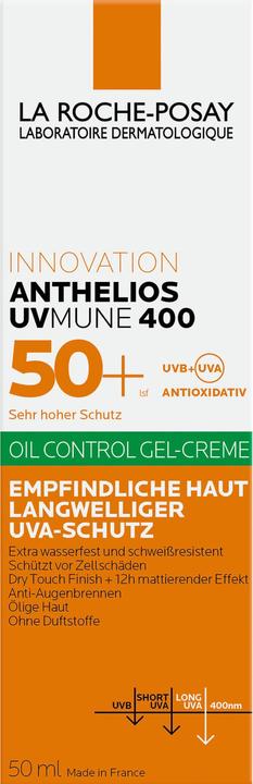 Actual product image La Roche Posay Anthelios Oil Control (Sun gel, SPF 50+, 50 ml, 77 g)