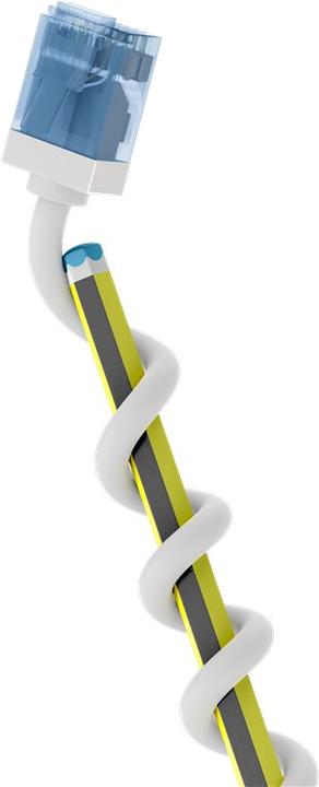 Immagine prodotto Goobay Cavo patch CAT 6A ultraflessibile, sottile, U/UTP, bianco (U/UTP, CAT6a, 0.25 m)