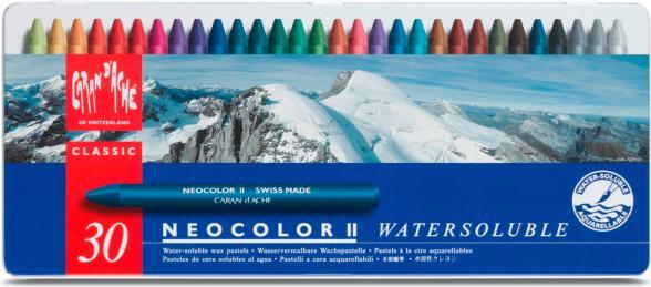 Actual product image Caran d'Ache Neocolor II Aquarelle Metallschachtel (Multicolor, 30 x)