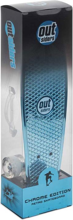 Actual product image Outsiders - Chrome Edition Retro Skateboard Blue (2.36")