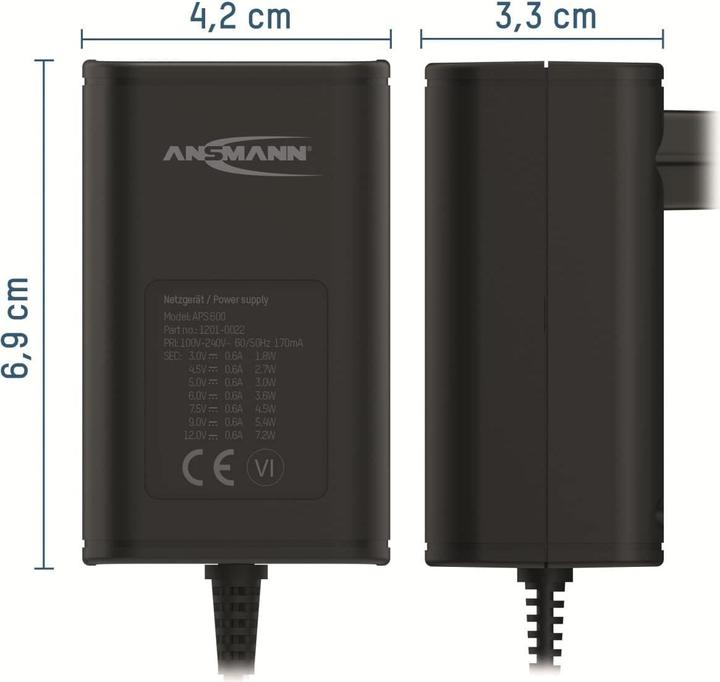 Actual product image Ansmann APS 600 max. 7.2 W NEW 1201-022