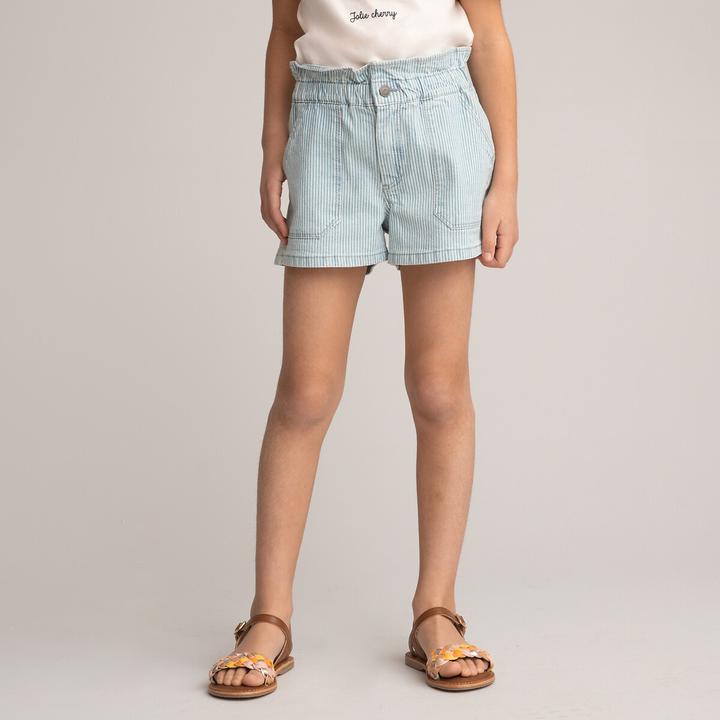 Actual product image La Redoute Collections Jeans-Shorts mit Streifen (86)