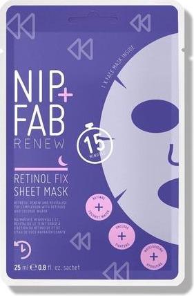 Image du produit Nip + Fab Retinol Fix Sheet Mask for Face with Coconut Water and Edelweiss Flower Extract 24ml (24 ml)