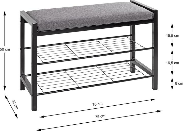 Actual product image HAKU Möbel Duitama (75 x 32 x 50 cm)