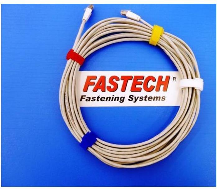 Image du produit Fastech ETK-3-2 Cabel Strap, noir (Serre-câbles velcro, 200 mm, 100 pcs)