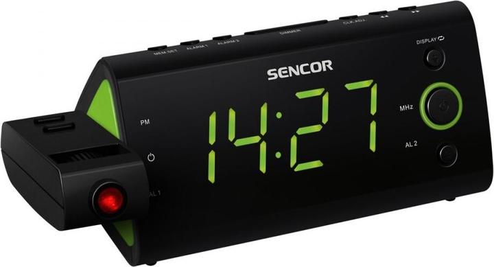 Actual product image Sencor SRC 330 GN - Clock - Digital - FM - LED - 3.05 cm (1.2 inch) - Green