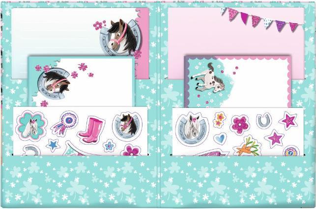 Image du produit Set de papier à lettres chevaux (20 pcs)