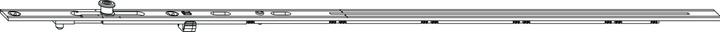 Image du produit Maco MM Rallonge de têtière pour fermetures de porte de balcon 1iS, taille 2200 (203698)