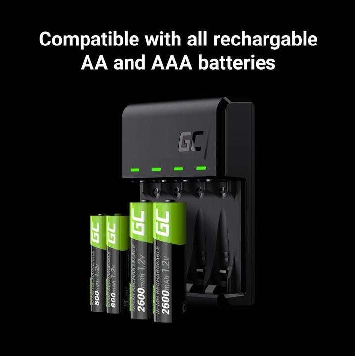Produktbild GreenCell VitalCharger (1 Stk., AA, AAA, Ladegerät ohne Akku)