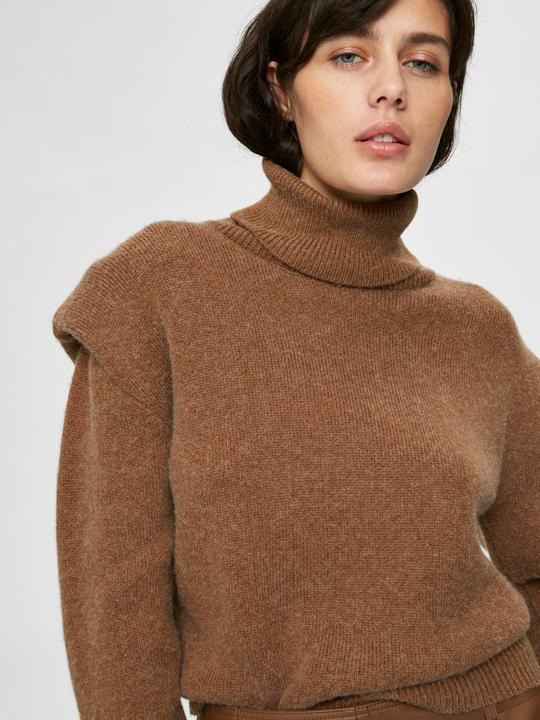 Immagine prodotto Selected Femme Maglione a collo alto in lana e alpaca (XS)