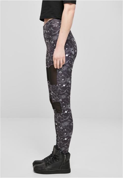 Actual product image Urban Classics Ladies Tech Mesh AOP Leggings - 10978 (M)
