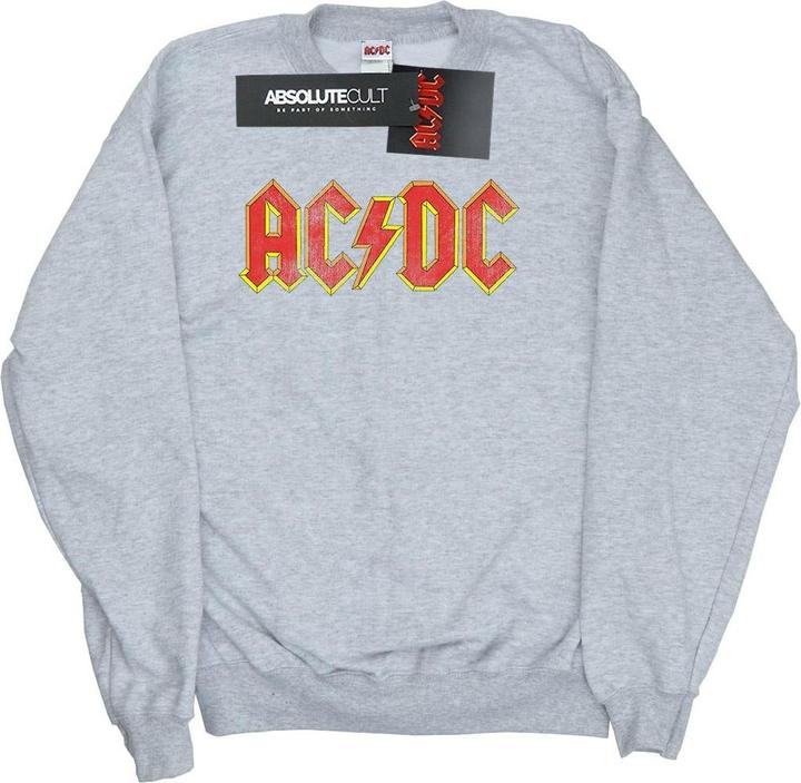 AC/DC Distressed Red Logo Sweatshirt Mädchen