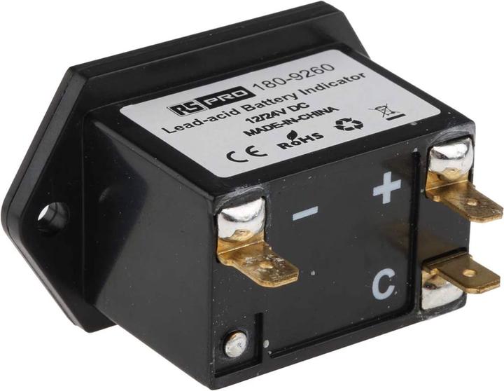 Image du produit Rs Pro Indicateur de batterie au plomb 12/24Vdc