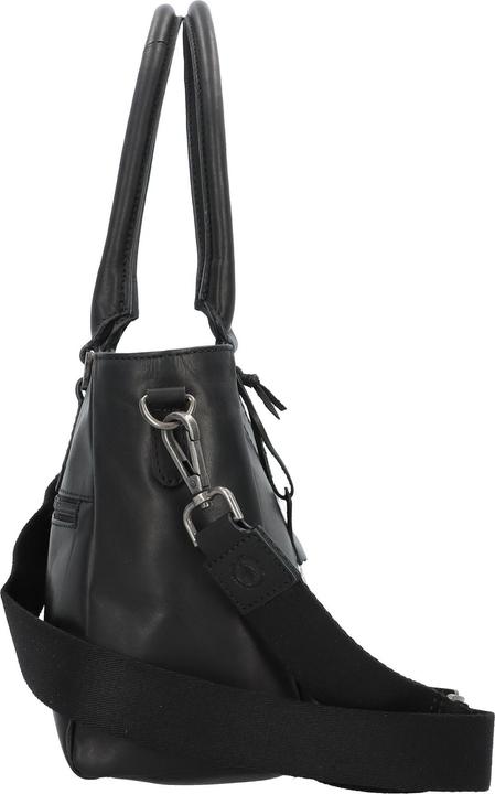 Actual product image Greenburry Pure Black Handbag Leather 33 cm