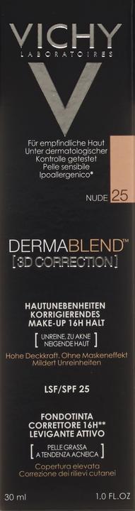 Actual product image Vichy Dermablend (3D Correction) (25 Nude)