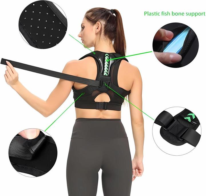 Produktbild König Design Rückenhalter Geradehalter Sport Rückenbandage Haltungskorrektur Stabilisator Neu (XXL)