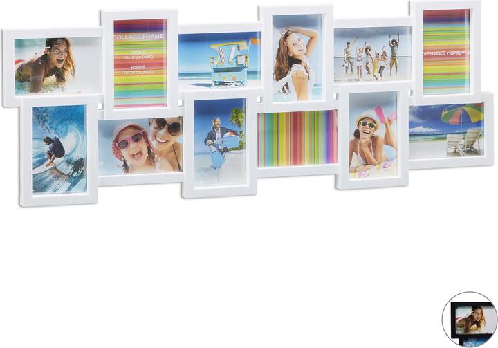 Image du produit Relaxdays Cadre photo pour 12 photos (10 x 15 cm)