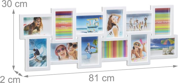 Image du produit Relaxdays Cadre photo pour 12 photos (10 x 15 cm)