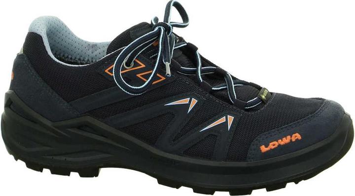 Actual product image Lowa Innox Pro GTX LO Lacing steel blue/salmon (37)