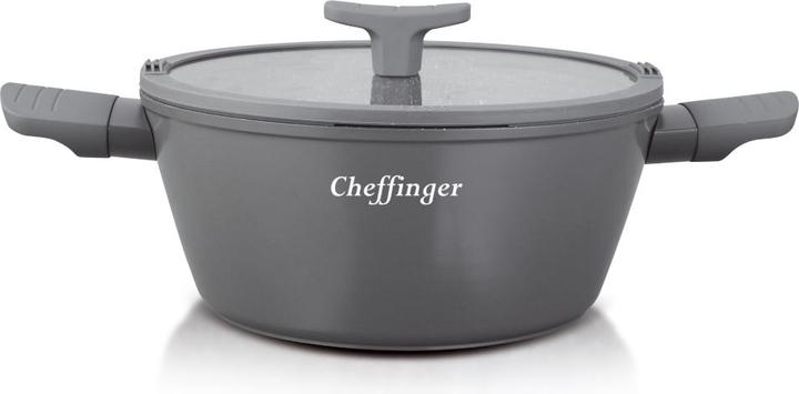 Produktbild JTI Topf mit Sieb und Ausgiesser - 28 cm (28 cm, Kochtopf, Aluminium)