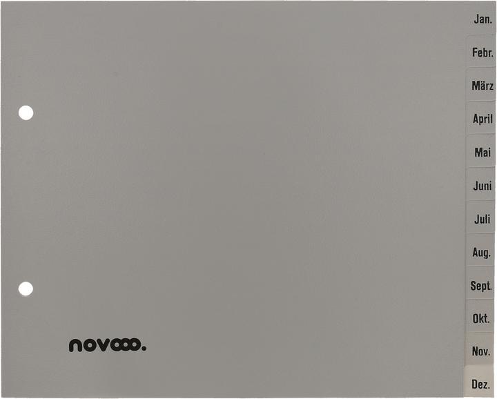 Produktbild Novooo Register PP grau 1/2 Höhe
