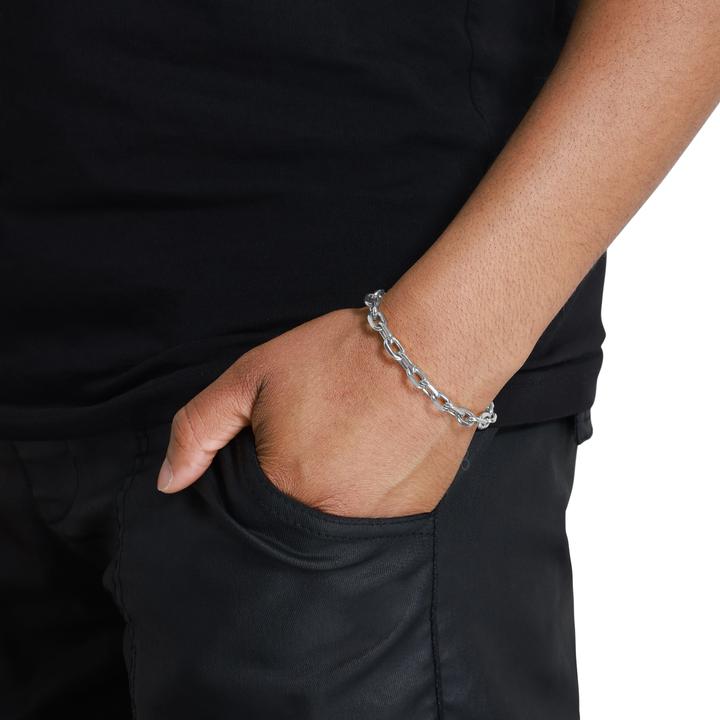 Immagine prodotto Heideman Justin argento lucido (18 cm, 100% acciaio inossidabile)