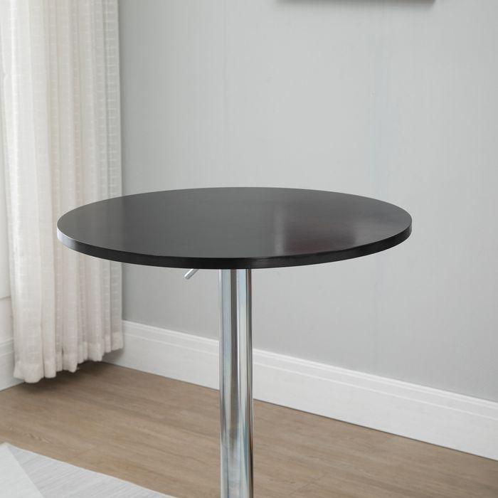 Produktbild Swisshandel24 Stehtisch, höhenverstellbar Stahl Schwarz Ø61 x 70-97 cm