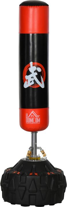 Homcom Sac de frappe sur pied avec pied en forme de pneu (60 cm, 10 kg)