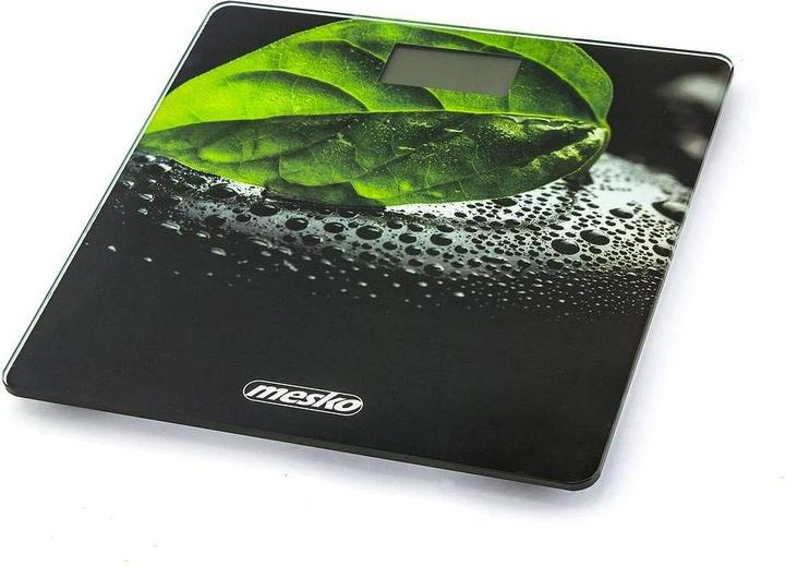 Mesko Bathroom scales MS 8149 Maximum weight (capacity) 150 kg, Accuracy 100 g, Black/ green (150 kg)