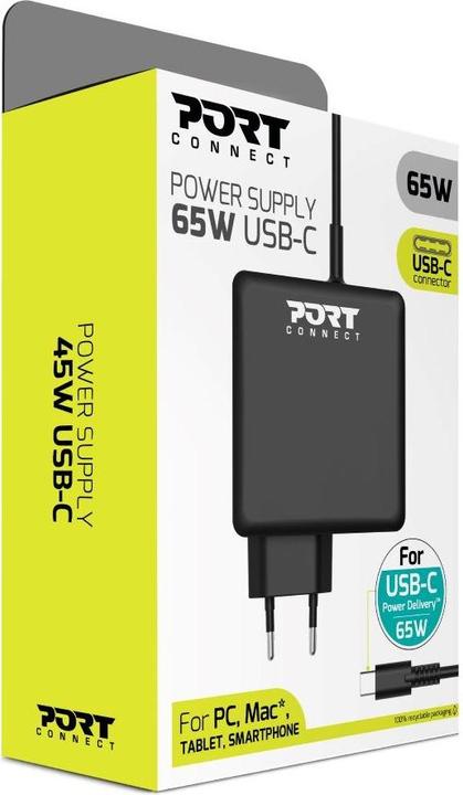 Immagine prodotto Port Designs 900097B-EU Caricatore mobile nero (65 W)