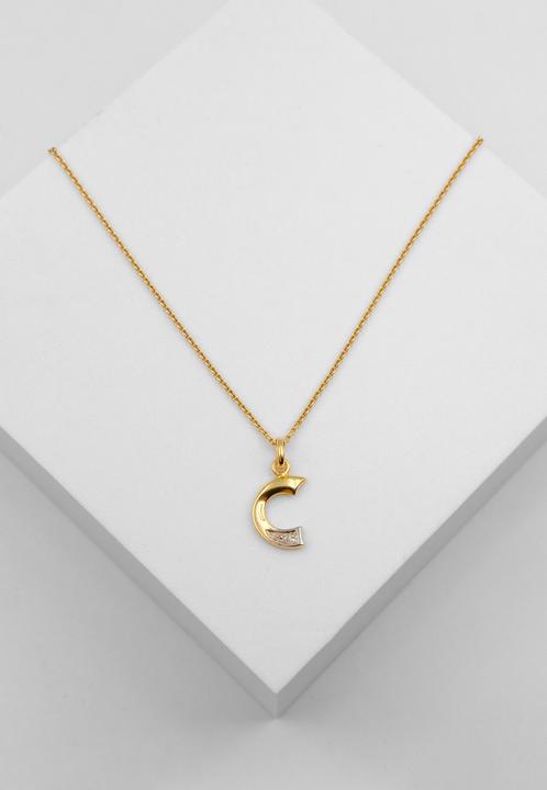Image du produit Muau Lettre (750, Or blanc, Or jaune 18 K)