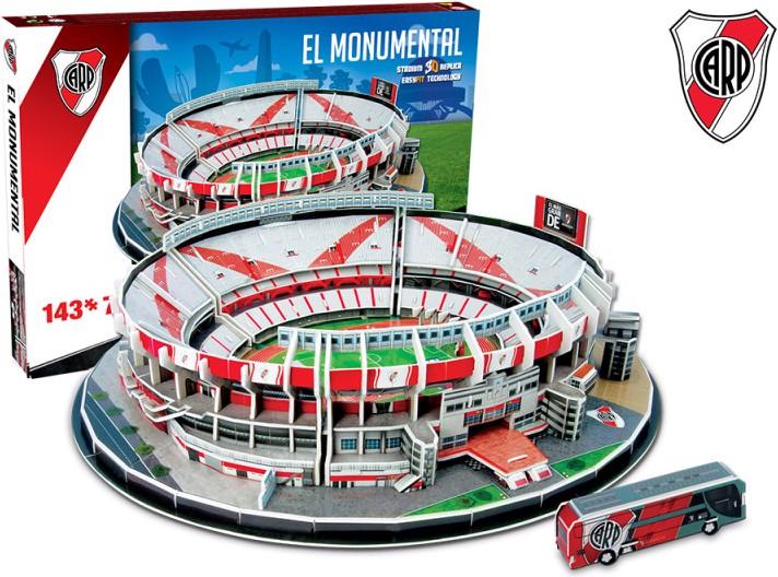 Actual product image Nanostad River Plate El Monumental Stadium 3D Puzzle (143 pieces)