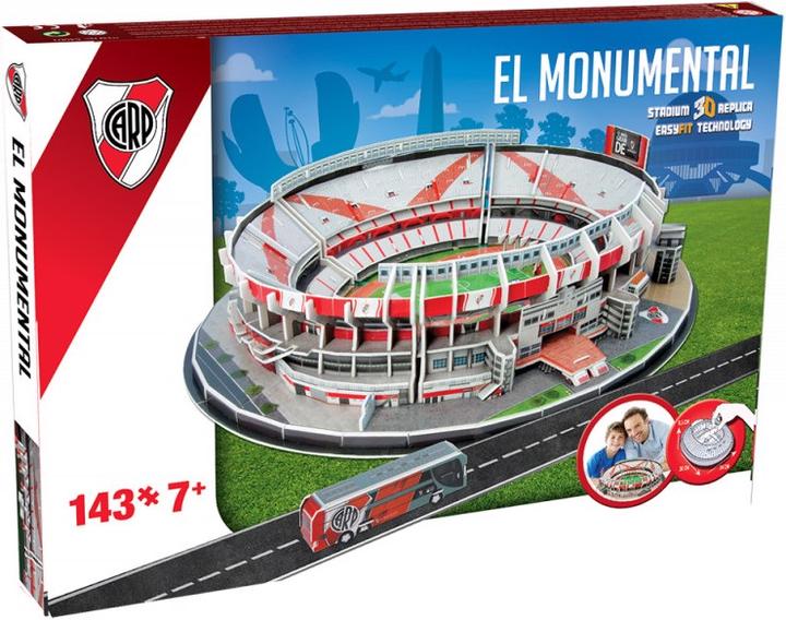 Actual product image Nanostad River Plate El Monumental Stadium 3D Puzzle (143 pieces)