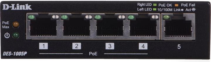 Actual product image D-Link DES-1005P/E (5 Ports)