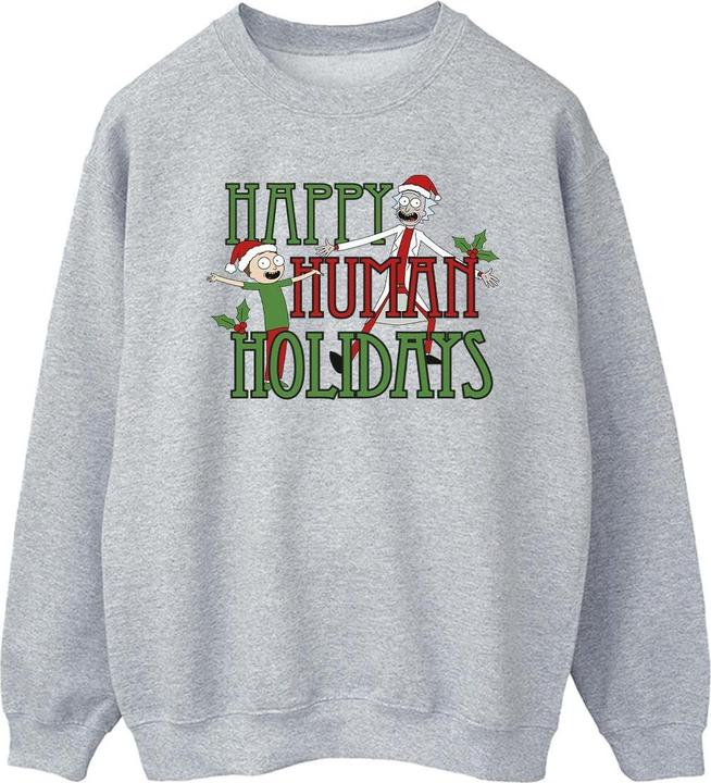 Rick And Morty Happy Human Holidays Sweatshirt (M)