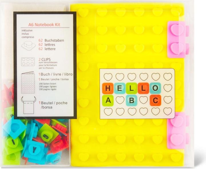 Produktbild Papeteria Notizbuch Silicon Lego Puzzle Herz A6