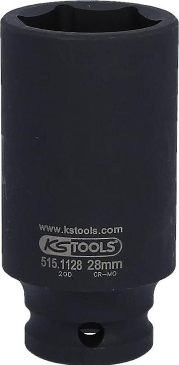Actual product image KS Tools 1/2" power socket long (28 mm)