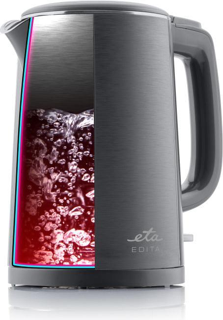 Image du produit ETA Kettle | 859590020 EDITA | Electric | 2200 W | 1.5 L | Stainless steel | 360° rotational base | Gray (1.50 l)