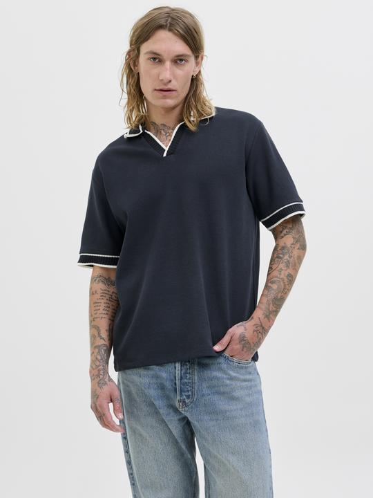 Actual product image Jack & Jones Jorsummer Split Neck Polo Styd Ss25 (L)
